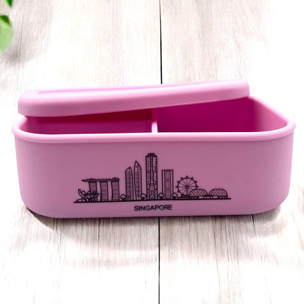 Lunch Box - 3 Compartments 900ml - Singapore Skyline
