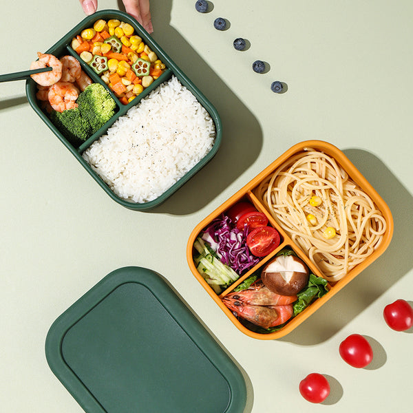 LUNCH BOX - Rectangle with 3 Compartments 900ml