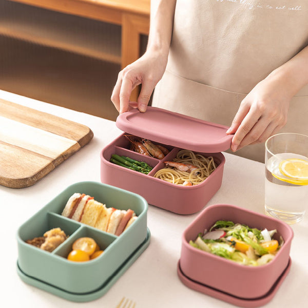 LUNCH BOX - Rectangle with 3 Compartments 900ml